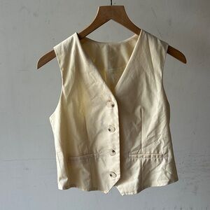 Unbranded off white Button-Up Vest